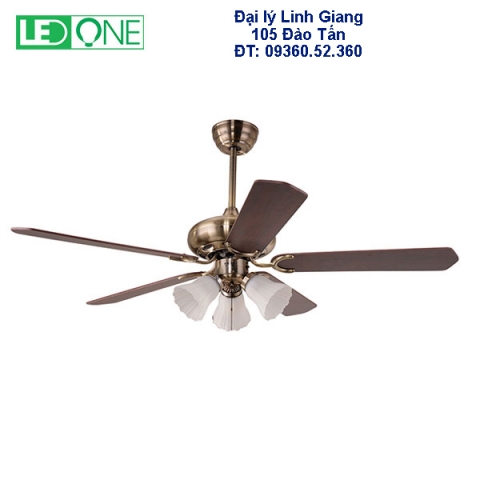 Quạt trần đèn cánh gỗ ĐQ 42-87